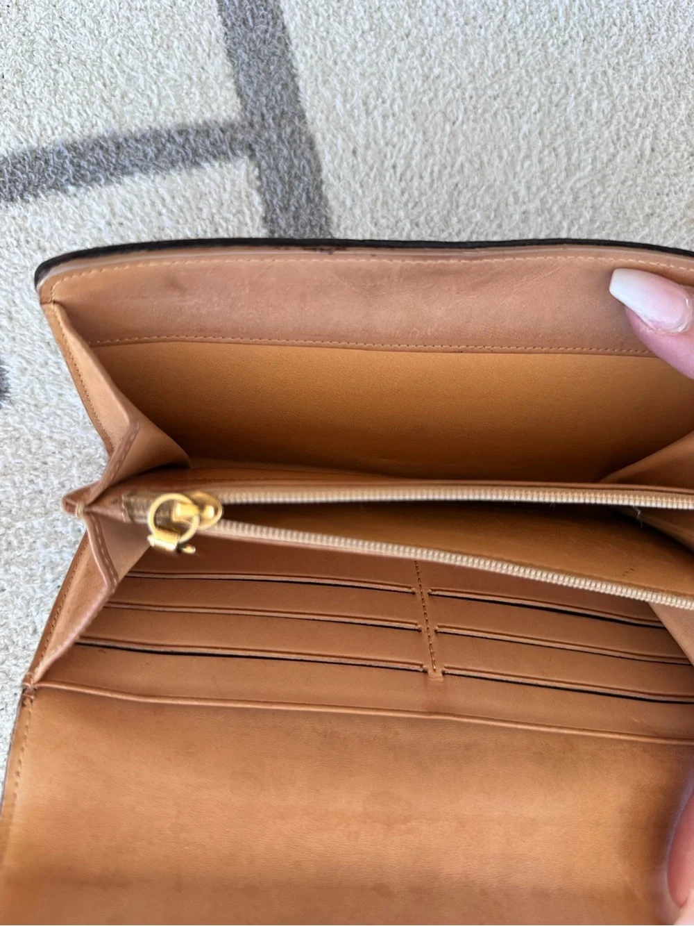 Chocolate brown Celine wallet